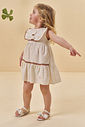 Vestido em linho deluxe 95539 Kukiê Infantil Menina Vestido em linho deluxe 95539 Kukiê Infantil Menina