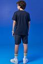 Bermuda em malha denim com elastano 97028 Johnny Fox Teen Menino
