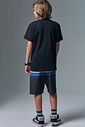 Conjunto de camiseta em meia malha e bermuda em nylon ergonomic com elastano 96865 Johnny Fox Teen Menino Conjunto de camiseta em meia malha e bermuda em nylon ergonomic com elastano 96865 Johnny Fox Teen Menino
