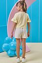 Conjunto de blusa em meia malha e shorts em moletom sem pelúcia 96599 Kukiê Infantil Menina Conjunto de blusa em meia malha e shorts em moletom sem pelúcia 96599 Kukiê Infantil Menina