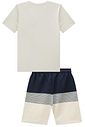 Conjunto de camiseta em meia malha e bermuda em moletom linho sem pelúcia 98854 Johnny Fox Teen Menino Conjunto de camiseta em meia malha e bermuda em moletom linho sem pelúcia 98854 Johnny Fox Teen Menino