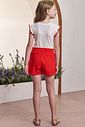 Conjunto de blusa em canelado liz e shorts em laise bordada 98683 Infanti Infantil Menina Conjunto de blusa em canelado liz e shorts em laise bordada 98683 Infanti Infantil Menina