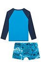 Conjunto de camiseta e sunga em malha UV dry com proteção UV50+ 96170 LucBoo Infantil Menino Conjunto de camiseta e sunga em malha UV dry com proteção UV50+ 96170 LucBoo Infantil Menino