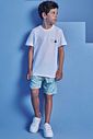Conjunto de camiseta em meia malha e bermuda em nylon ergonomic com elastano 98695 Johnny Fox Teen Menino Conjunto de camiseta em meia malha e bermuda em nylon ergonomic com elastano 98695 Johnny Fox Teen Menino