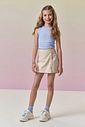 Short saia em sarja com elastano 95003 Vic Teen Menina Short saia em sarja com elastano 95003 Vic Teen Menina