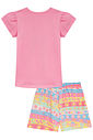 Conjunto de blusa em cotton e shorts em malha fresh 95261 Kukiê Infantil Menina Conjunto de blusa em cotton e shorts em malha fresh 95261 Kukiê Infantil Menina