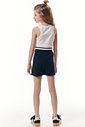Conjunto de regata em canelado liz e short saia em moletom sem pelúcia 95969 Vic Teen Menina Conjunto de regata em canelado liz e short saia em moletom sem pelúcia 95969 Vic Teen Menina