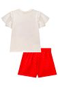 Conjunto de blusa em cotton e shorts em crepe textura 98672 Kukiê Infantil Menina Conjunto de blusa em cotton e shorts em crepe textura 98672 Kukiê Infantil Menina