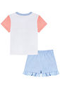 Conjunto de pijama de blusa e shorts em meia malha 94315 Kukiê Infantil Menina Conjunto de pijama de blusa e shorts em meia malha 94315 Kukiê Infantil Menina