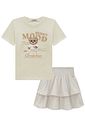 Conjunto de blusa over em meia malha e saia em alfaiataria verano com shorts embutido 92627 Lilimoon Teen Menina Conjunto de blusa over em meia malha e saia em alfaiataria verano com shorts embutido 92627 Lilimoon Teen Menina