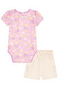 Conjunto de body em malha power e short saia em moletom sem pelúcia 92905 Kukiê Bebê Menina Conjunto de body em malha power e short saia em moletom sem pelúcia 92905 Kukiê Bebê Menina