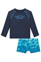 Conjunto de camiseta e sunga em malha uv dry com proteção UV50+ 93349 Johnny Fox Teen Menino