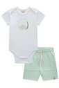 Conjunto de body em ribana 1x1 e bermuda em malha alfaiataria com elastano 98019 LucBoo Bebê Menino Conjunto de body em ribana 1x1 e bermuda em malha alfaiataria com elastano 98019 LucBoo Bebê Menino