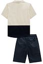 Conjunto de camisa em linho verano e bermuda em linho santorine com elastano 99318 LucBoo Infantil Menino Conjunto de camisa em linho verano e bermuda em linho santorine com elastano 99318 LucBoo Infantil Menino