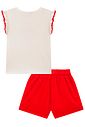 Conjunto de blusa em canelado liz e shorts em laise bordada 98683 Infanti Infantil Menina Conjunto de blusa em canelado liz e shorts em laise bordada 98683 Infanti Infantil Menina