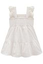 Vestido em tricoline bordado 98390 Infanti Bebê Menina Vestido em tricoline bordado 98390 Infanti Bebê Menina