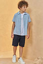 Camisa em verano chambray 96722 Johnny Fox Teen Menino Camisa em verano chambray 96722 Johnny Fox Teen Menino