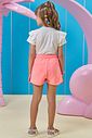 Conjunto de blusa em meia malha e shorts em moletom 96362 Kukiê Infantil Menina Conjunto de blusa em meia malha e shorts em moletom 96362 Kukiê Infantil Menina