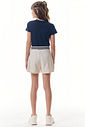 Conjunto de blusa em cotton e short saia em moletom sem pelúcia 97465 Vic Teen Menina Conjunto de blusa em cotton e short saia em moletom sem pelúcia 97465 Vic Teen Menina