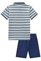 Conjunto de camisa polo em malha brizza e bermuda em sarja girassol com elastano 96015 LucBoo Infantil Menino Conjunto de camisa polo em malha brizza e bermuda em sarja girassol com elastano 96015 LucBoo Infantil Menino