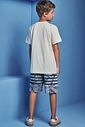 Conjunto de camiseta em meia malha e bermuda em nylon ergonomic com elastano 98847 Johnny Fox Teen Menino Conjunto de camiseta em meia malha e bermuda em nylon ergonomic com elastano 98847 Johnny Fox Teen Menino