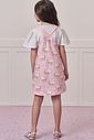 Conjunto de blusa em malha power e salopete em molecotton 99130 Infanti Infantil Menina