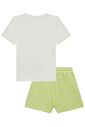 Conjunto de blusa comfy em meia malha e shorts em moletom sem pelúcia 92751 Lilimoon Teen Menina