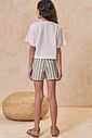 Conjunto de blusa em meia malha e shorts em moletom sem pelúcia 95322 Lilimoon Teen Menina