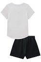 Conjunto de blusa em meia malha e shorts em moletom sem pelúcia 99354 Lilimoon Teen Menina Conjunto de blusa em meia malha e shorts em moletom sem pelúcia 99354 Lilimoon Teen Menina
