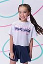 Saia em malha UV50 com shorts embutido 96268 Vic Teen Menina Saia em malha UV50 com shorts embutido 96268 Vic Teen Menina