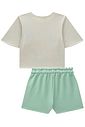Conjunto de blusa em malha fresh e shorts em molecotton 98011 Kukiê Infantil Menina Conjunto de blusa em malha fresh e shorts em molecotton 98011 Kukiê Infantil Menina