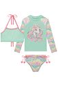 Trio de biquíni e blusa em malha UV dry com proteção UV 50+ 93170 Infanti Infantil Menina Trio de biquíni e blusa em malha UV dry com proteção UV 50+ 93170 Infanti Infantil Menina