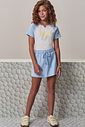 Conjunto de blusa e short saia em canelado liz 98953 Lilimoon Teen Menina Conjunto de blusa e short saia em canelado liz 98953 Lilimoon Teen Menina