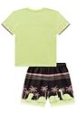 Conjunto de camiseta em meia malha e bermuda em nylon ergonomic com elastano 99060 LucBoo Infantil Menino Conjunto de camiseta em meia malha e bermuda em nylon ergonomic com elastano 99060 LucBoo Infantil Menino