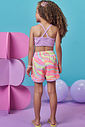 Shorts em nylon com elastano 99003 Kukiê Infantil Menina