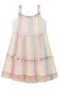 Vestido em tule foil degradê 99637 Kukiê Infantil Menina Vestido em tule foil degradê 99637 Kukiê Infantil Menina