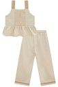 Conjunto de bata e calça mariner em linho com elastano 98536 Infanti Infantil Menina Conjunto de bata e calça mariner em linho com elastano 98536 Infanti Infantil Menina