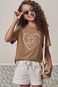 Camiseta comfy em meia malha 97927 Lilimoon Teen Menina Camiseta comfy em meia malha 97927 Lilimoon Teen Menina