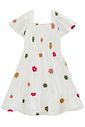 Vestido em viscose bordado 96423 Infanti Infantil Menina Vestido em viscose bordado 96423 Infanti Infantil Menina