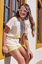Camiseta over em meia malha 95230 Lilimoon Teen Menina Camiseta over em meia malha 95230 Lilimoon Teen Menina