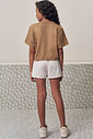 Conjunto de blusa em meia malha e short saia em moletom sem pelúcia 98966 Lilimoon Teen Menina