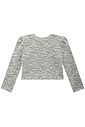 Casaco boxy em malha tweed 90331 Infanti Infantil Menina