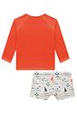 Conjunto de camiseta e sunga em malha UV dry com proteção UV50+ 95742 LucBoo Bebê Menino Conjunto de camiseta e sunga em malha UV dry com proteção UV50+ 95742 LucBoo Bebê Menino