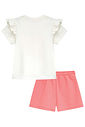 Conjunto de blusa em meia malha e shorts em moletom 96362 Kukiê Infantil Menina Conjunto de blusa em meia malha e shorts em moletom 96362 Kukiê Infantil Menina