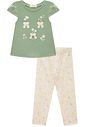 Conjunto de bata em meia malha com calça legging em malha power 96202 Infanti Infantil Menina Conjunto de bata em meia malha com calça legging em malha power 96202 Infanti Infantil Menina