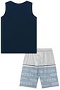 Conjunto de regata em meia malha e bermuda em nylon ergonomic com elastano 96718 Johnny Fox Teen Menino Conjunto de regata em meia malha e bermuda em nylon ergonomic com elastano 96718 Johnny Fox Teen Menino