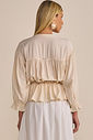 Camisa diferenciada em crepe amassado 90974 Linzzi