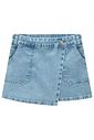 Short saia em jeans com elastano 98603 Lilimoon Teen Menina