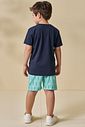 Conjunto de camiseta em meia malha e bermuda em nylon ergonomic com elastano 96132 LucBoo Infantil Menino Conjunto de camiseta em meia malha e bermuda em nylon ergonomic com elastano 96132 LucBoo Infantil Menino