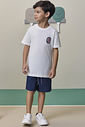 Camiseta em meia malha 98412 LucBoo Infantil Menino